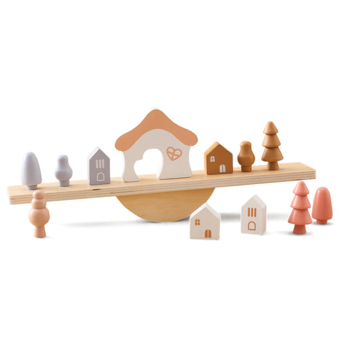 Little Sensory Stacking Toys For Baby Forest Houses