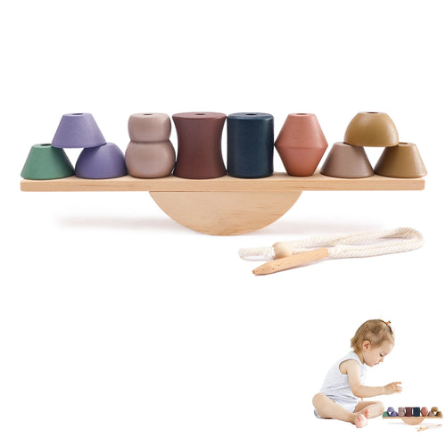 Little Sensory Stacking Toys For Baby Forest Houses