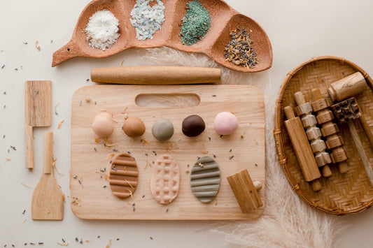 Little Wooden Play dough kit