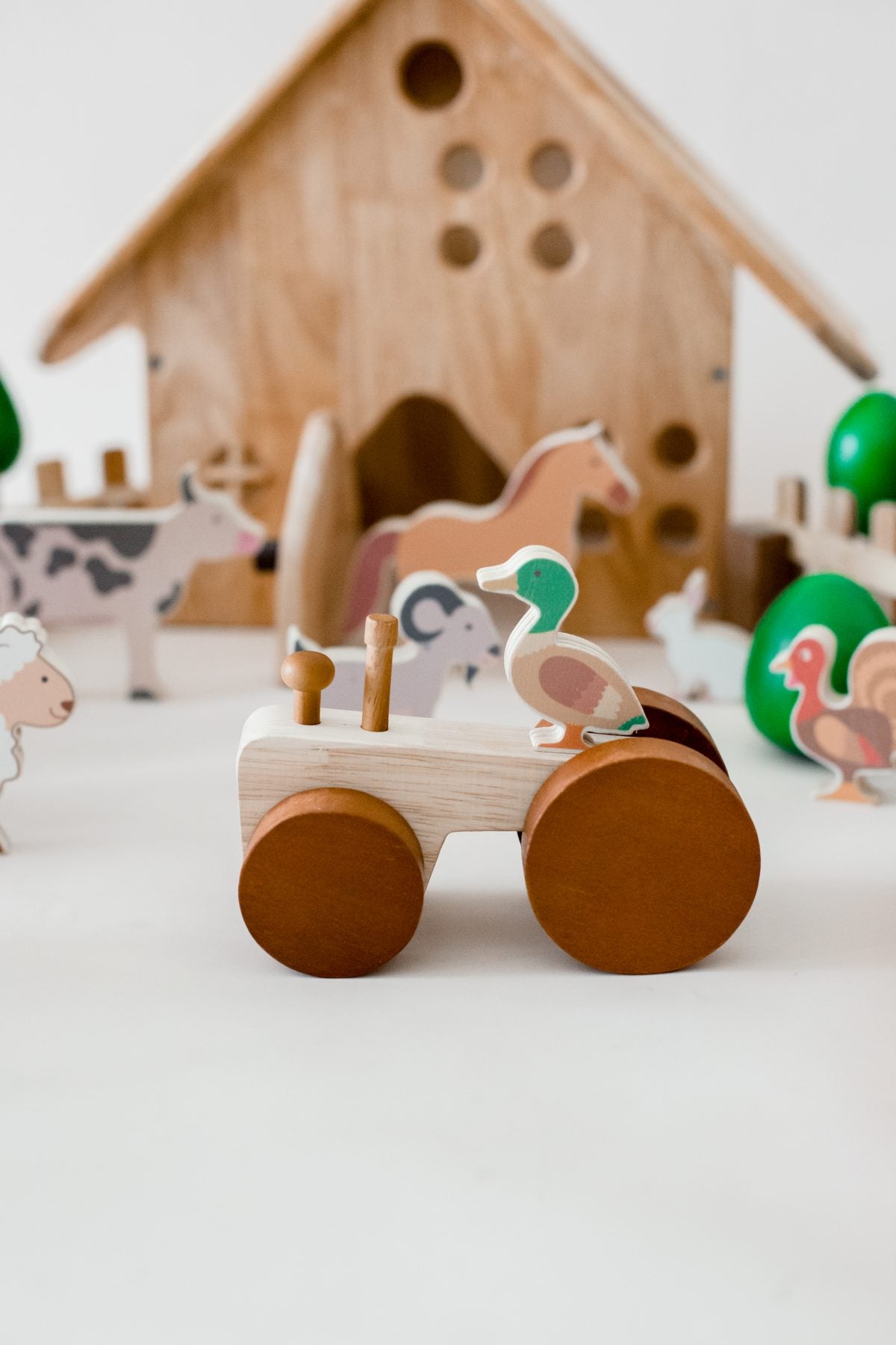 Little Farm Animals & Tractor Set